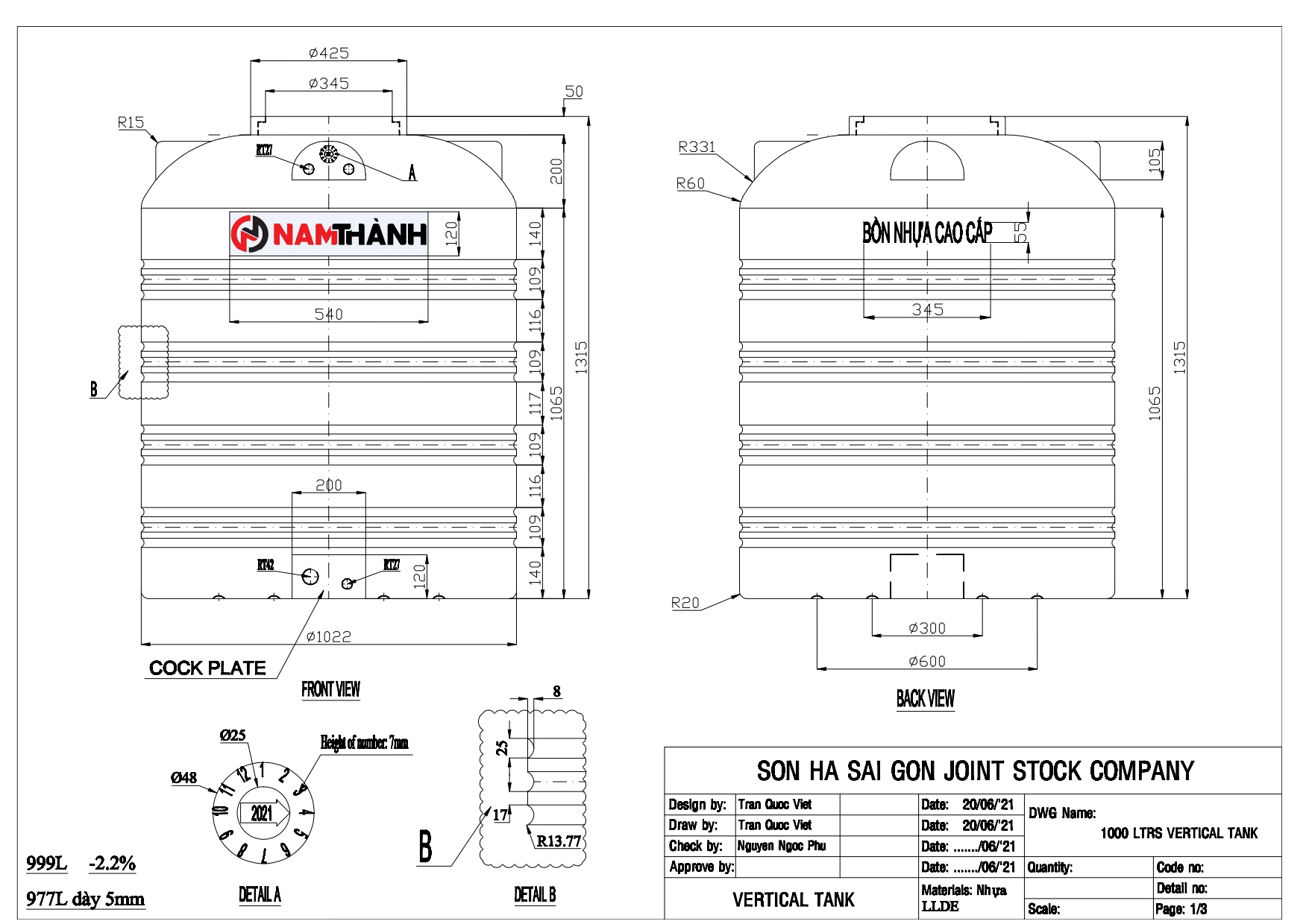 ban ve bon nuoc nhua 1000l dung